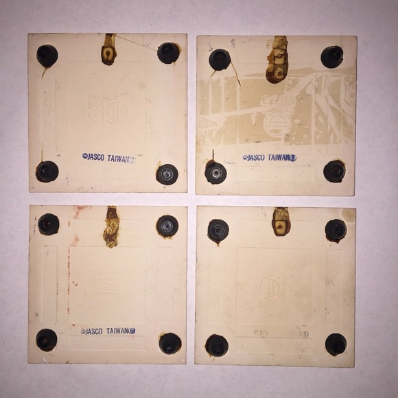 4 Jasco ceramic coaster vintage - Picture 2 of 8